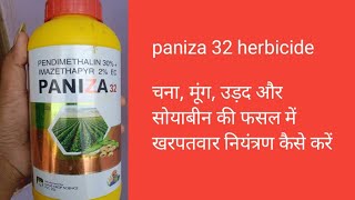 Paniza 32 herbicide Pendimethalin 30   imazethapyr 2  ec use in hindi [upl. by Melli]