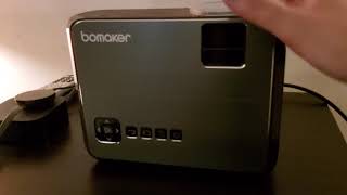 Bomaker GC 355 Unboxing amp Setup Affordable Portable LED Projector [upl. by Gawlas]