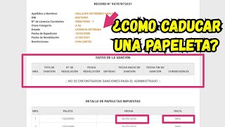 ¿Como CADUCAR una infracción de tránsito Papeleta M01 M02 M03 M04 M05 [upl. by Aelaza]