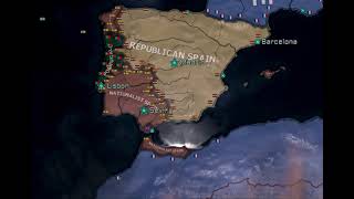 How the Iberian Union was created in TNO HOI4 Timelapse Non Canon [upl. by Nodnarg]