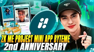 ZKME BYTEME BEST TELEGRAM MINI APP BIG REWARDS [upl. by Suedaht]