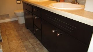 Restaining Bathroom Cabinets [upl. by Karon]