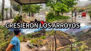 ⛈️ CRESIERON LOS ARROYOS 🌲🌧️SE VINO EL AGUASERO MÁS FUERTE CON RAYOS ⛈️🌲 [upl. by Bordy]