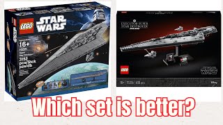 Lego comparison UCS Super Star Destroyer 10221 VS Executor Super Star Destroyer 75356 [upl. by Arreyt363]