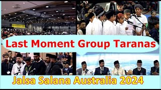 Last Moment of Jalsa Salana Australia 2024  Group Taranas  Nazams [upl. by Lauritz184]