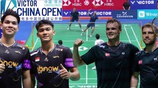 FikriMarthin INA VS KJÆRSØGAARD DEN  Quarterfinal Badminton China Open 2024 [upl. by Ansela]