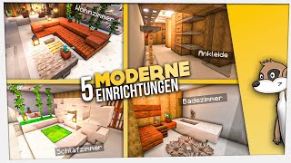 Geniale moderne Einrichtung in Minecraft bauen [upl. by Ydroj69]