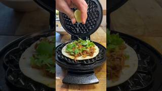 Waffled BIRRIA TACOS asmr shorts viral [upl. by Darum]