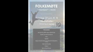 Folkemøte om vindkraft [upl. by Vernon582]