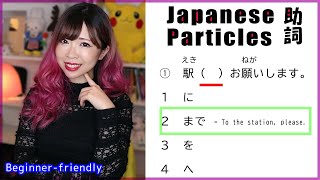 The Ultimate TestGuide to the Japanese Particles How to use は が で にへ まで の と [upl. by Hobbs950]