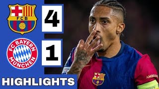 Barcelona vs Bayern Munich 4 1 All Goals amp Highlights Champions League 2024 [upl. by Rolan549]