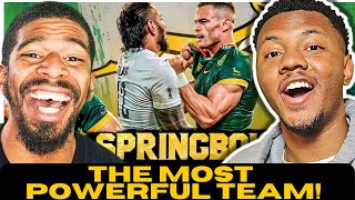 The Springboks Being The Most Powerful Team REACTION [upl. by Estren769]