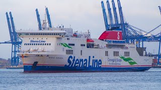 STENA HORIZON  Stena line RoRoPassenger ship outbound from harwich 12124 [upl. by Drof]