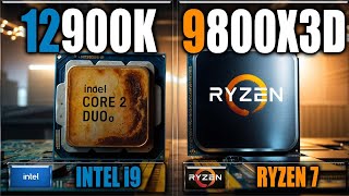 9800X3D vs 12900K Benchmarks  Gaming Benchmarks  Applications Tests [upl. by Gnoud]