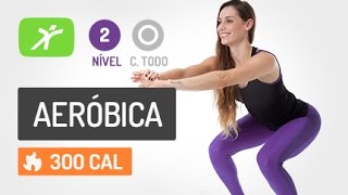 Aula de Ginástica Aeróbica 10  Pernas e Barriga Definidos [upl. by Ycart]