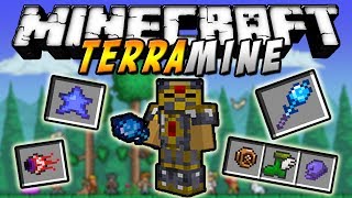 Minecraft  TerraMine MOD Items de Terraria Bosses Más Biomas etc  ESPAÑOL TUTORIAL [upl. by Laehcym]