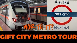 METRO TOUR FROM GIFT CITY GANDHINAGAR TO MOTERA CRICKET STADIUM AHMEDABAD IN JUST 25 MINS REVIEW [upl. by Girish]