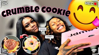 CRUMBLE COOKIE REVIEWMY FIRST TIME😋 [upl. by Euqinor]