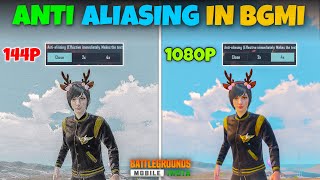 ANTIALIASING UPDATE COMPARISON IN BGMI amp PUBG TIPS amp TRICKS🔥SAMSUNGA3A5A6A7J2J5J7S5S6S7 [upl. by Ellenehc338]