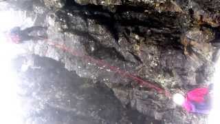 Abseil down Tooth Chimney [upl. by Leahciam]