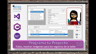 Visual C 10 Fotos cargar y mostrar imágenes para cada registro a la tabla [upl. by Neelhsa966]