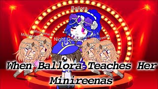 When Ballora Teaches The Minireenas Gacha Club Short Video [upl. by Nyrmac]