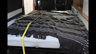 IKEA Sofa bed made into rockamproll bed for campervan [upl. by Anerbas]