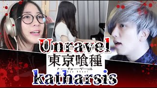 東京喰種 OP「Unravel  Katharsis」Cover By Umikun x MindaRyn x Rus Piano [upl. by Uria]