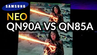 Startling Samsung QN90A vs QN85A Day 1 impressionsAssessment [upl. by Emsmus]