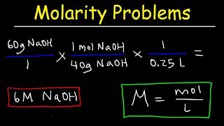 Molarity Practice Problems [upl. by Perron]