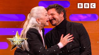 Pedro Pascal Swerves A Kiss From Dame Helen Mirren 🫣  The Graham Norton Show  BBC [upl. by Aniroc]