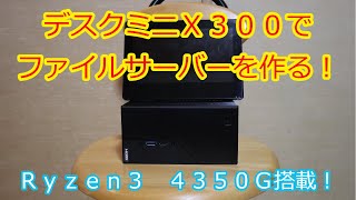 DeskMini X300でファイルサーバーを作る！ [upl. by Arihday551]