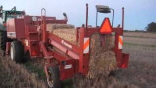 John Deere 6420 with Hesston 4600 [upl. by Johathan]