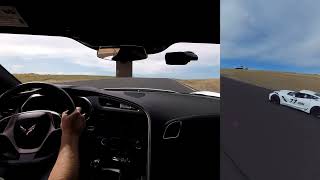 ORP Club FUN  Corvette C7 GS quot track car quot vs Alfa Stelvio QV on 345 Hoosier [upl. by Neelyt553]