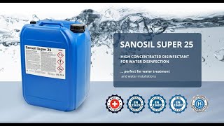 Sanosil Super 25  Water Disinfectant Concentrate [upl. by Lanaj966]