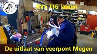 RVS tig lassen de uitlaat van veerpont Megen [upl. by Aniz]