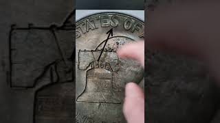 Eisenhower Dollar Coin TYPE 1 vs TYPE 2 coin [upl. by Burdett]