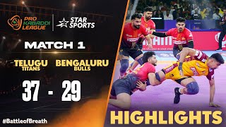 Hi Flyer Pawan Sehrawat guides Telugu Titans to opening win  ProKabaddiOnStar 2024 HIGHLIGHTS [upl. by Netneuq]