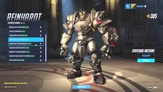 Overwatch Japanese Voice Lines  Reinhardt [upl. by Anit]