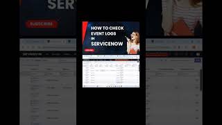 Process of Checking Event Logs in ServiceNow [upl. by Debbra287]