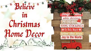 Believe in Christmas Home Decor for Clear Scraps [upl. by Eneloc]