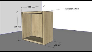 CURSO DE MELAMINA  AMOBLANDO CLASE Nº 1  Mueble basico [upl. by Groves]