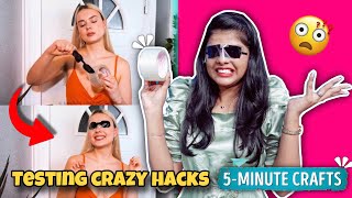 Testing out viral CRAZY Hacks by 5 Minute Crafts  Jennis Hacks [upl. by Eerhs]