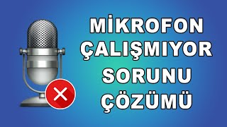 Mikrofon Çalışmıyor Sorunu Çözümü  Windows 10 Ses Gitmiyor Sorunu 2024 [upl. by Dyal362]