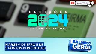 O voto na Record pesquisa com intenção de votos para a prefeitura da capital [upl. by Maxi940]