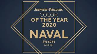 2020 Color of the Year Naval SW 6244  SherwinWilliams [upl. by Leacim]