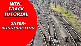 9WinTrack Tutorial Gleisplan Software Modelleisenbahn Unterkonstruktion [upl. by Htidra]