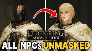 ELDEN RING All DLC NPC Faces without Helmets UNMASKED [upl. by Noyrb]