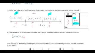 Solving Quadratic Nonlinear Inequalities Part 3 [upl. by Merle]