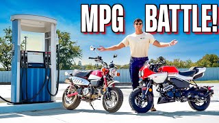 MiniMoto MPG Battle Honda Monkey vs CFMoto Papio SS [upl. by Dominic]